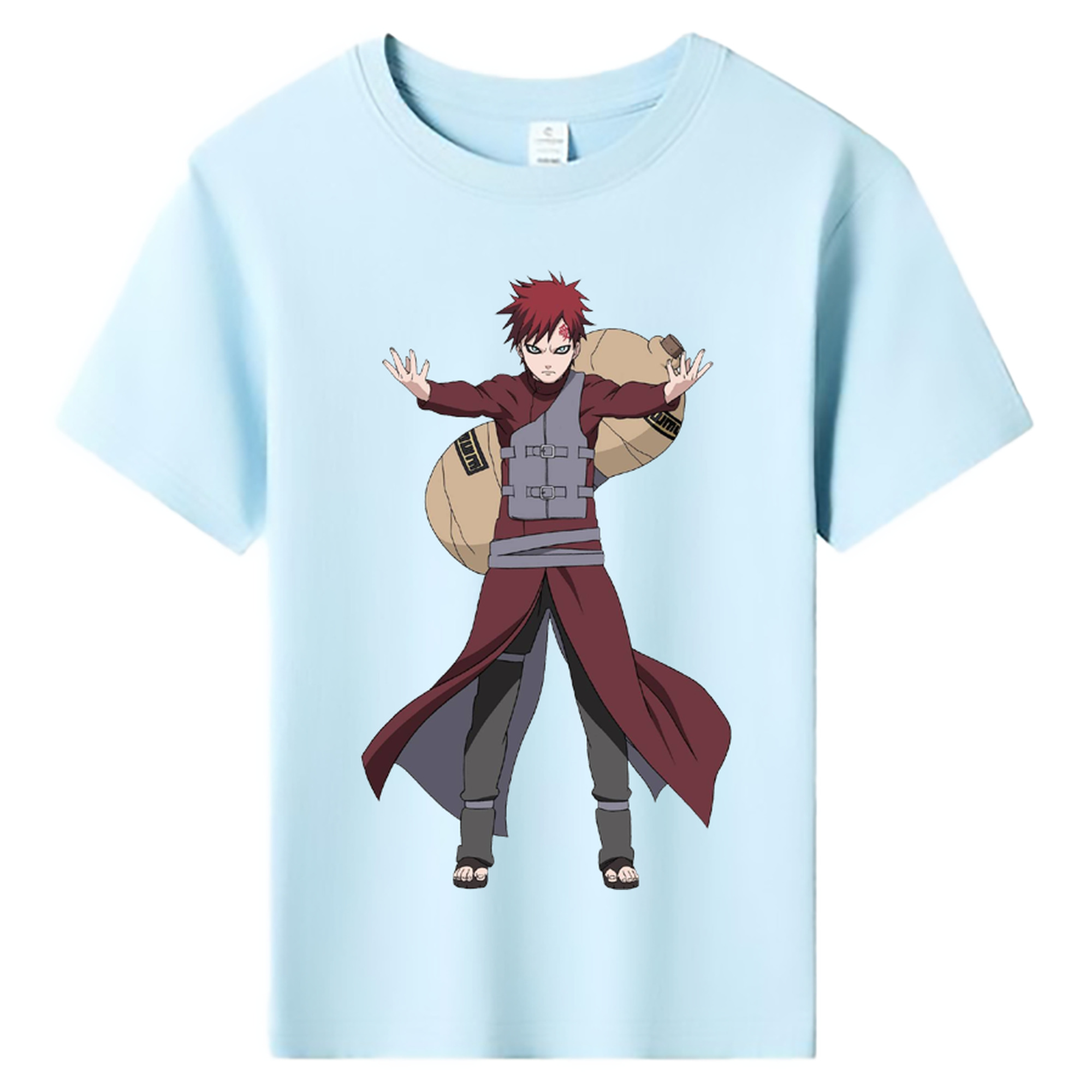 （画像用） NARUTO -ナルト- ガアラ Gaara 綿100％キッズTシャツ（フロントプリント）